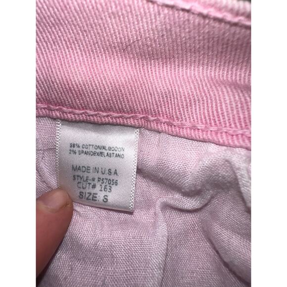 NWOT Y2K GYPSY WARRIOR TIE DYE PASTEL DENIM DAISY DUKES CUTOFFS SHORTS S - Picture 6 of 6